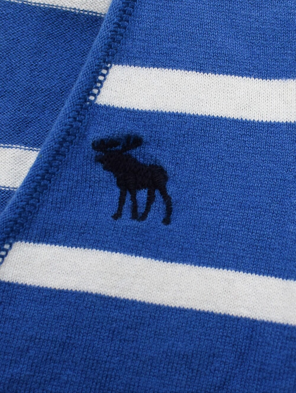 Vintage Y2K Abercrombie & Fitch Striped V-Neck Shirt Sweater Size M - Picture 6 of 9